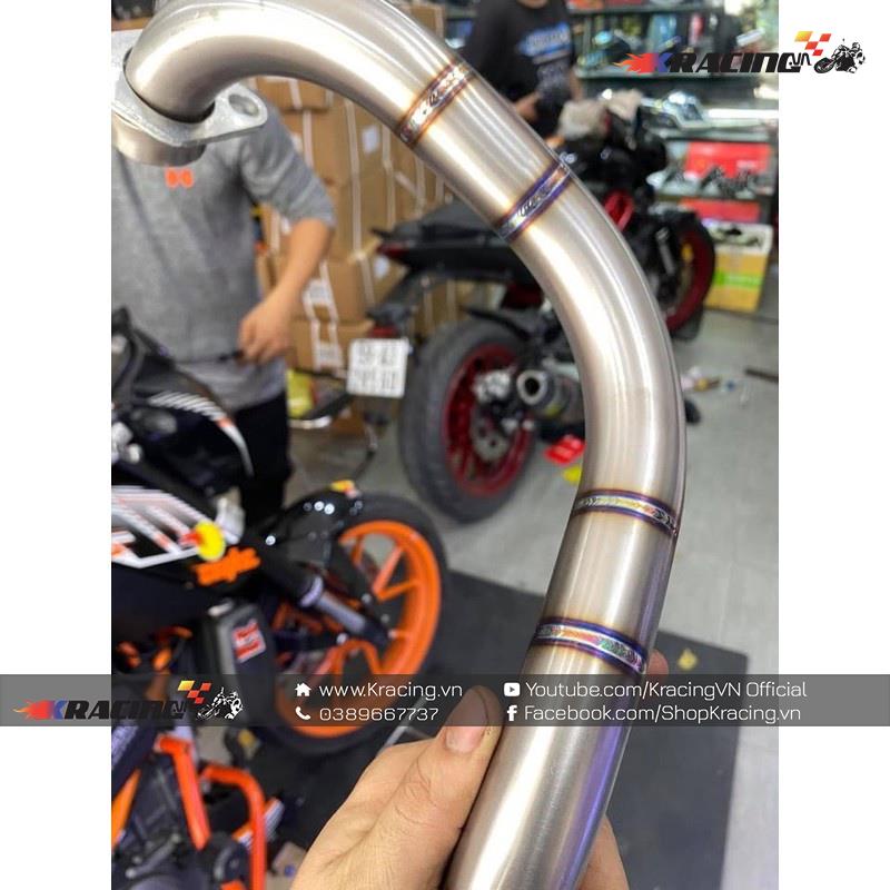 Cổ pô zin titan cho Exciter150,155VA,Winner,Sonic,Raider,Satria  123