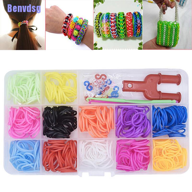 Set 500 Dây Cao Su 12 Màu Sắc Dùng Để Trang Điểm Đuôi Tôm Hùm