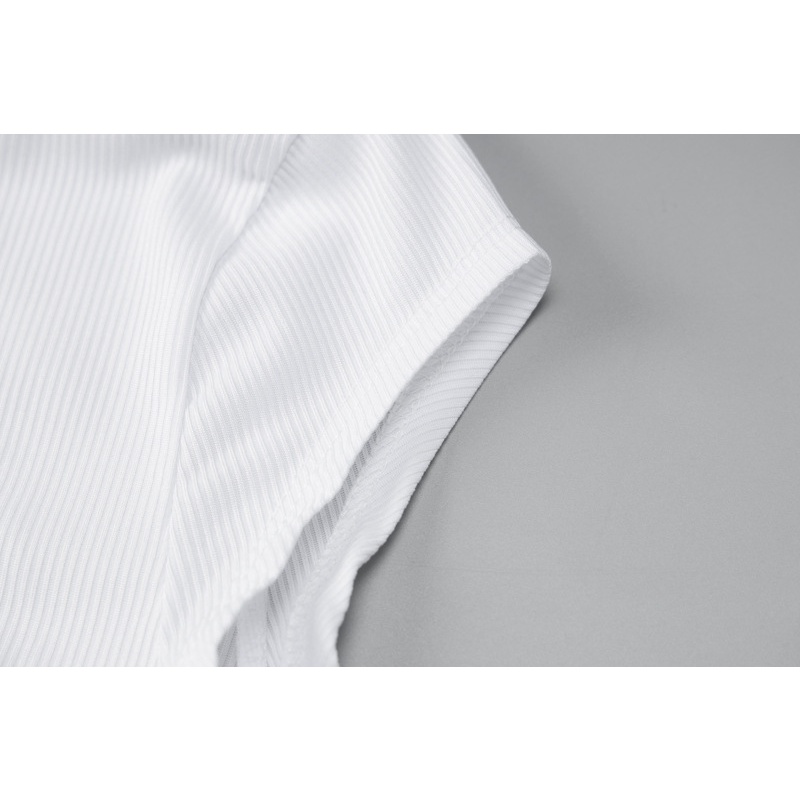 Áo tanktop DUNEA 3.3 dáng ngắn thêu chữ thời trang quyến rũ