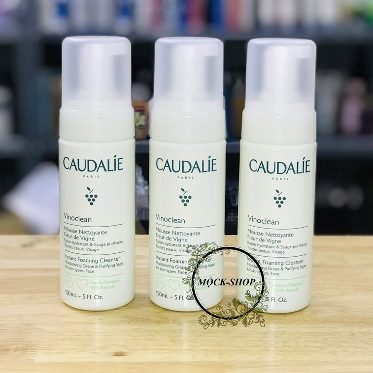 (mẫu mới) Sữa rửa mặt tạo bọt Caudalie 150ml hàng Pháp