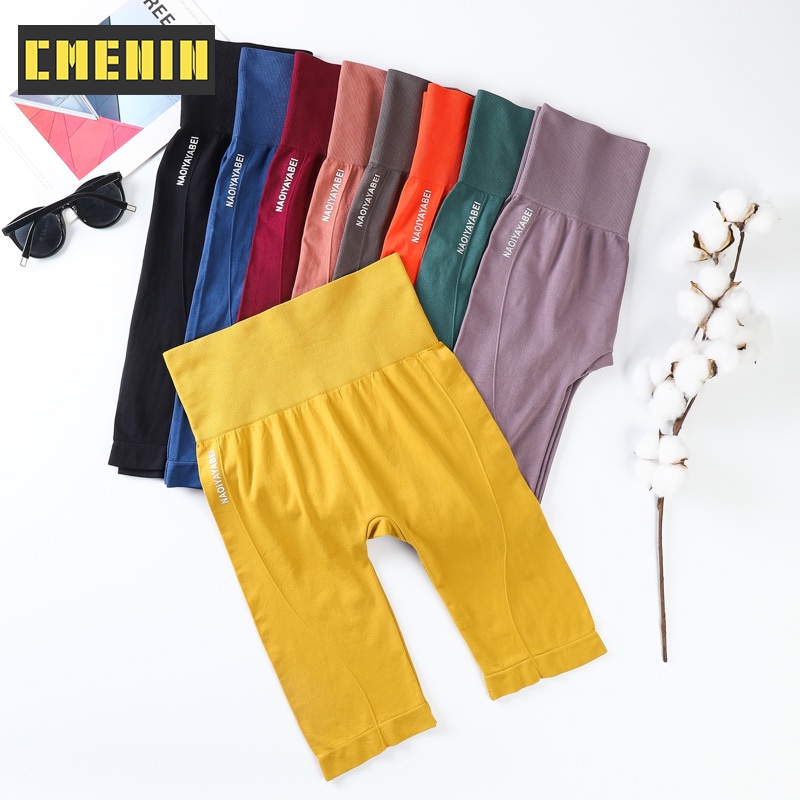 Quần Legging Ngắn Bằng Nylon Mềm Dùng Tập Gym/Yoga Dành Cho Nữ Y0004