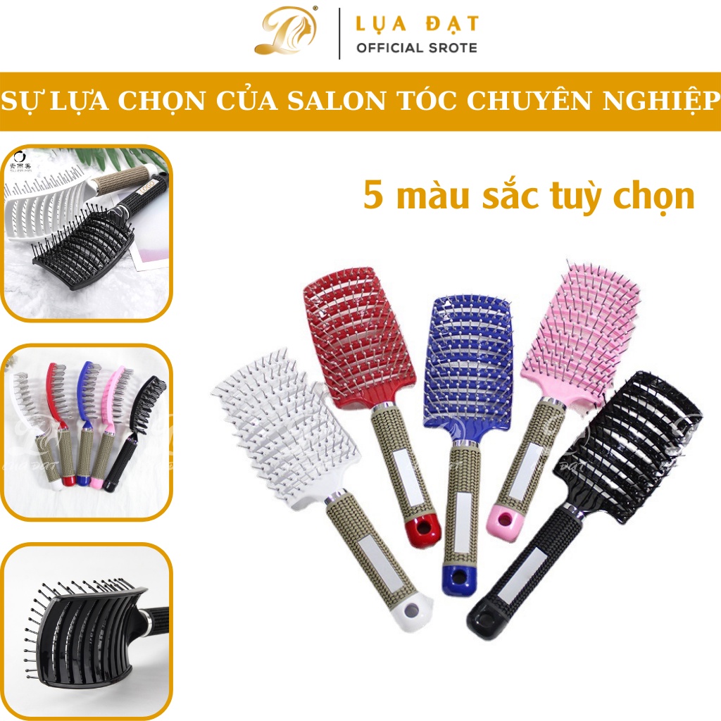 [Sỉ SLL] Lược gỡ rối tóc matxa da đầu,lược sấy tạo kiểu làm phồng tóc lược bán nguyệt cỡ lớn