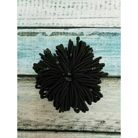 Set 10 thun cột tóc trơn nhiều màu sợi dày bền