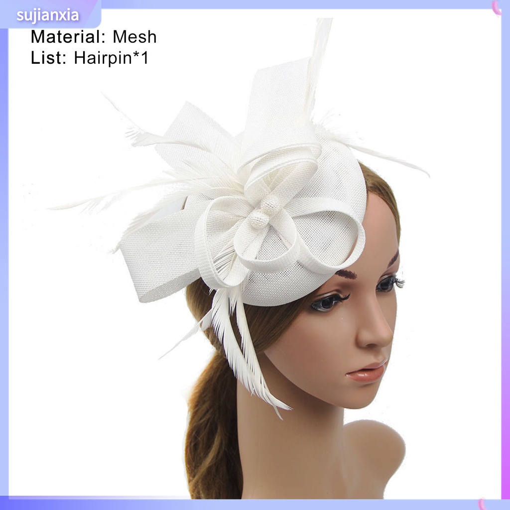 Sujianxia| Mũ Beret Đính Lưới Và Lông Thú Cho Phái Nữ