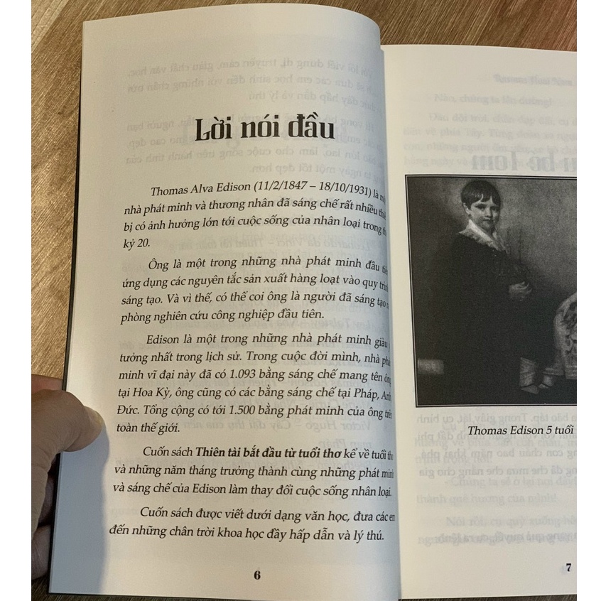 Sách - Thomas Edison - Thiên Tài Bắt Đầu Từ Tuổi Thơ