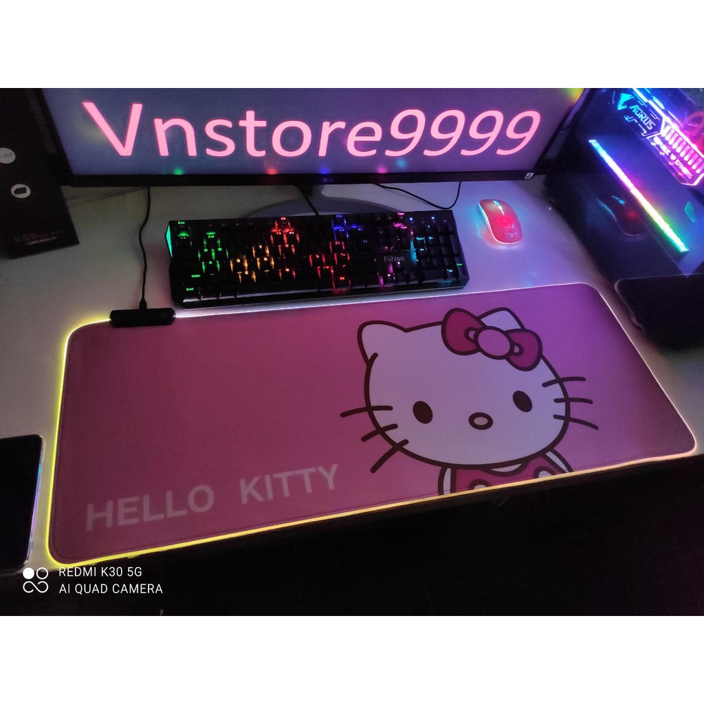 Lót chuột led rgb, pad chuột cỡ lớn 50 mẫu full box 90x40 80x30 ♥️ FREESHIP ♥️ siêu dày, bền chống nước