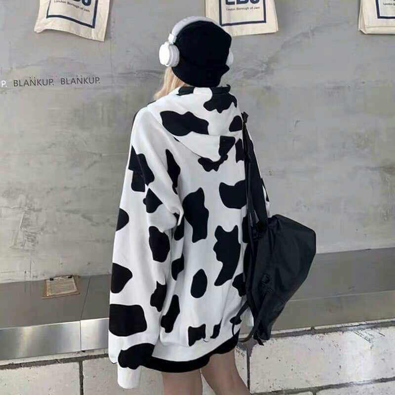 Áo khoác nỉ bò sữa Chống Nắng Áo hoodie Khóa Kéo form rộng nam nữ Unisex AHD2 ZALO Fashion | BigBuy360 - bigbuy360.vn