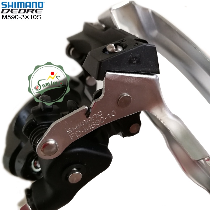 Sang dĩa xe đạp - Gạt dĩa SHIMANO Deore FD-M590-3x10 Speed Clamp 34.9mm - Chính hãng