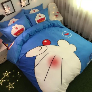 Trọn bộ Chăn ga Poly kitty đoremon