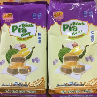Bánh Pía (500gr) nhân khoai môn sầu riêng không trứng muối (Pia Cake Taro Durian)