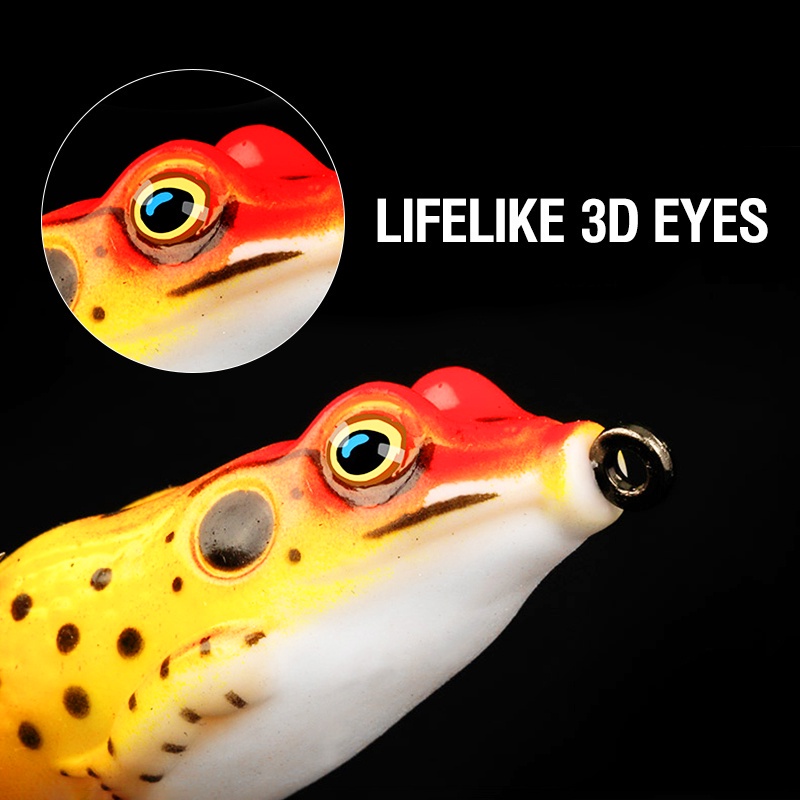 Mồi câu cá giả tokushima hình ếch có lưỡi câu sắc bén
