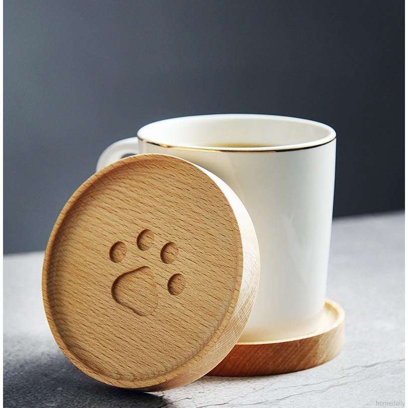 Đế Lót Ly Bằng Gỗ Hình Bàn Chân Gấu Đáng Yêu | BigBuy360 - bigbuy360.vn