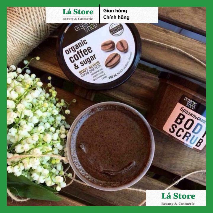 Tẩy Tế Bào Chết Toàn Thân Organic Shop Organic Coffee & Sugar Body Scrub