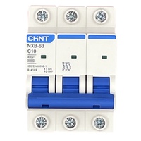 Aptomat MCB Chint NXB-63 3P C10 6kA 10A