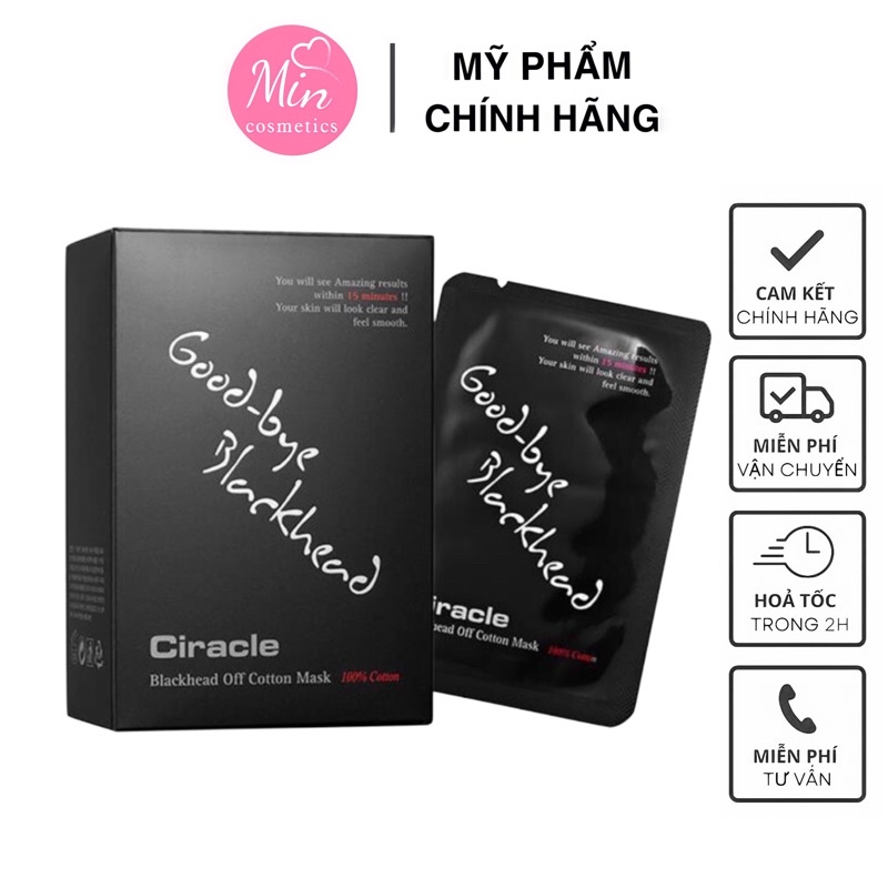 Lẻ Miếng lột mụn đầu đen Goodbye Blackhead Ciracle