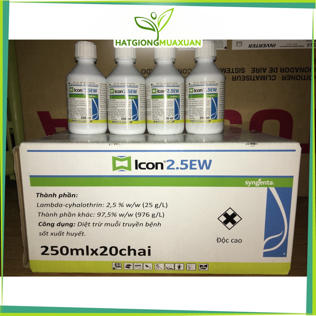 Sale (hot) - Thuốc diệt bọ xít muỗi trên điều, muỗi hành trên lúa Icon 2.5 EW 250ml ( Hàng của Sygenta) siêu tốt.