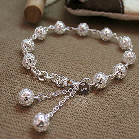 [Mã FAGREEN55 giảm 10% đơn 99K] Lắc Tay Bạc| Lắc Tay Nữ Họa Tiết Quả Cầu Siêu Xinh XB-10-ROXI | BigBuy360 - bigbuy360.vn