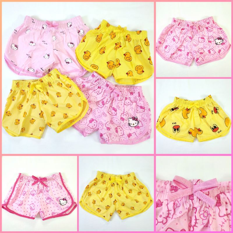 Quần short trẻ em Boxer Girls 'Mixed Pattern Duck Pattern Kitty (Vui lòng đọc chi tiết trước khi mua