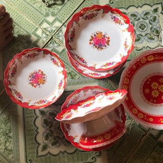 Dĩa nhựa Meka đựng trái cây dưng lên phật