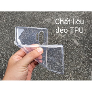 Ốp lưng Samsung Galaxy Note 10 note10 Note 10+ Note 10 plus note10plus hiệu Nillkin dẻo trong suốt bo viền máy
