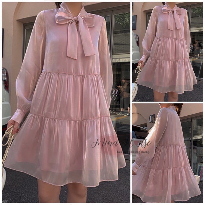 Váy babydoll Ullzang xếp tầng / Mina’s house. / redcard464