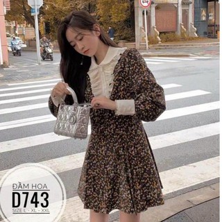 60-90kg bigsize đầm hoa nhí tiểu thư d743