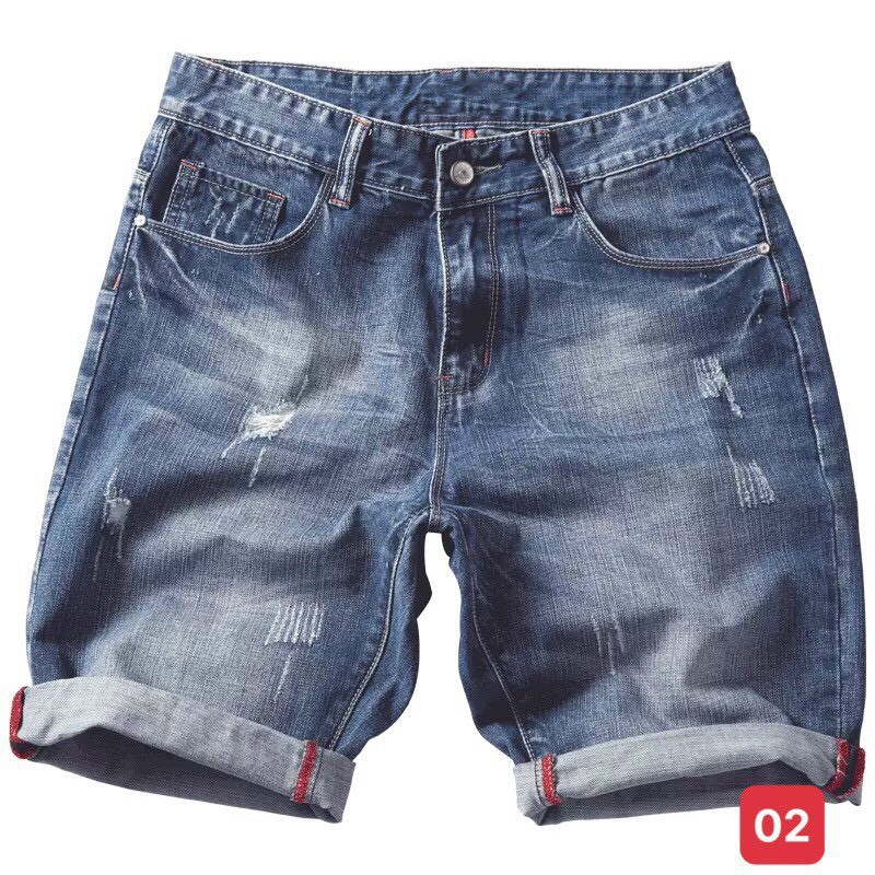 Quần Short Nam Chất Jean Co Giãn, Quần Đùi Nam thời trang cao cấp MuradFashion NT160