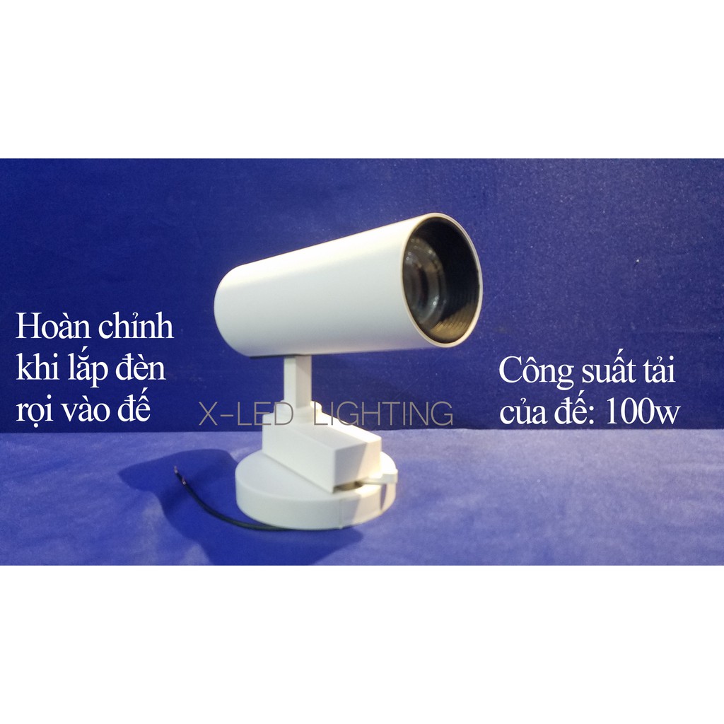 [X-LED] Đế đơn - đèn rọi ray- đen trắng | BigBuy360 - bigbuy360.vn