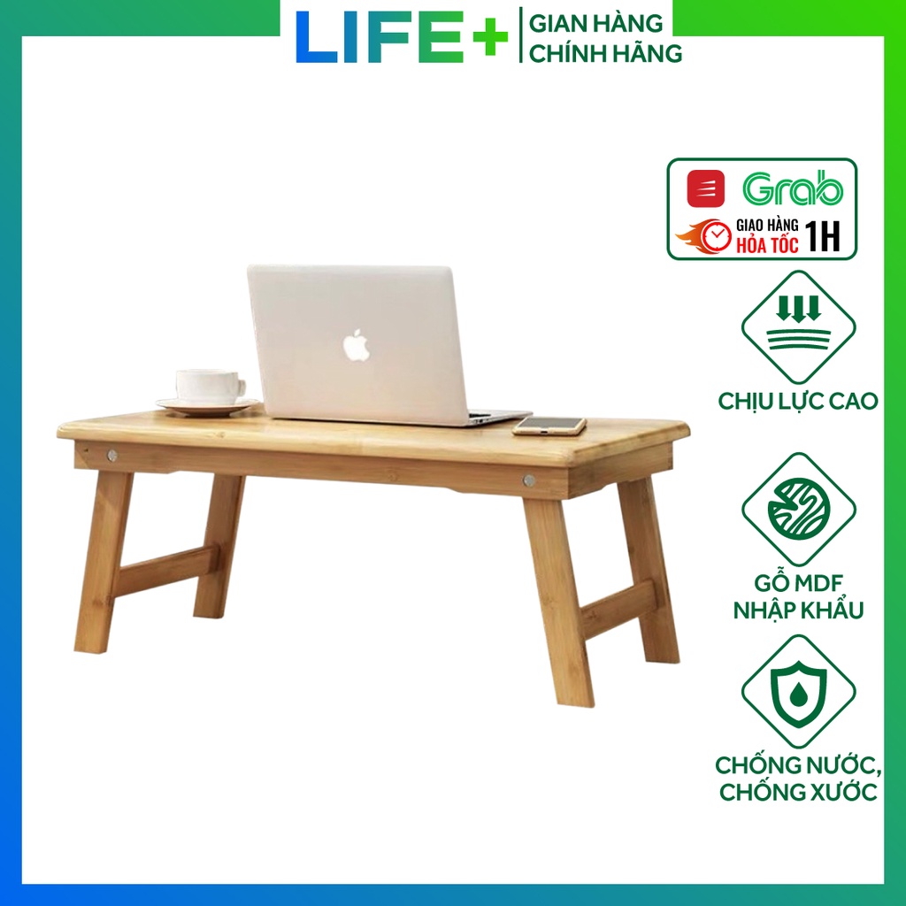 Bàn học gấp gọn thông minh Lifeplus bàn gấp học sinh bằng gỗ chân thang cao cấp