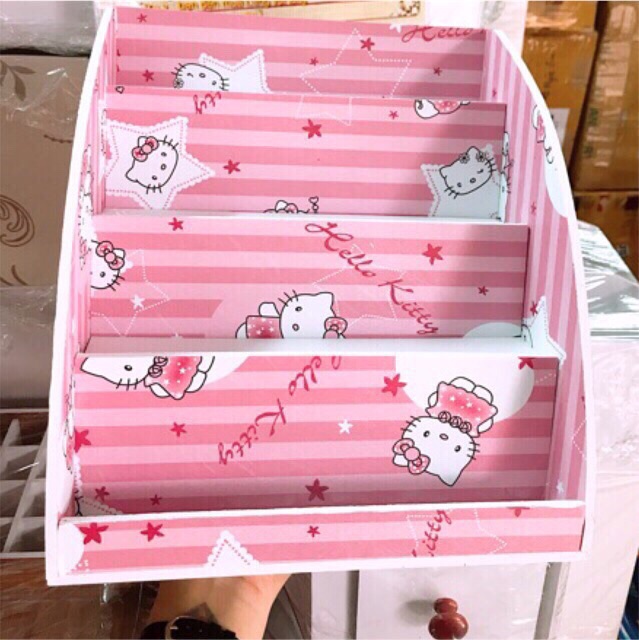 Kệ đựng nước hoa mini màu hello kitty siêu đẹp