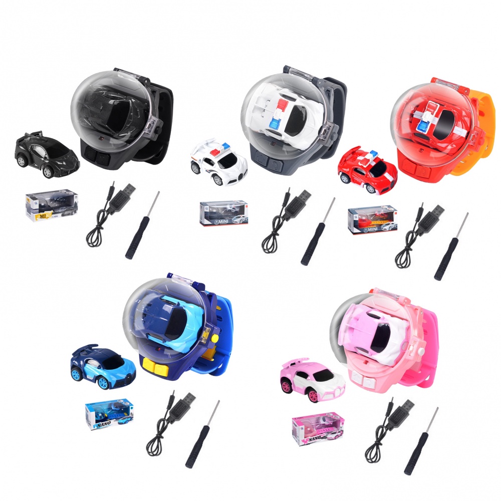 Đồ Chơi Xe Đua Mini Điều Khiển Từ Xa Đeo Tay 2.4Ghz Sạc USB Dễ Thương Cho Bé Trai Và Bé Gái
