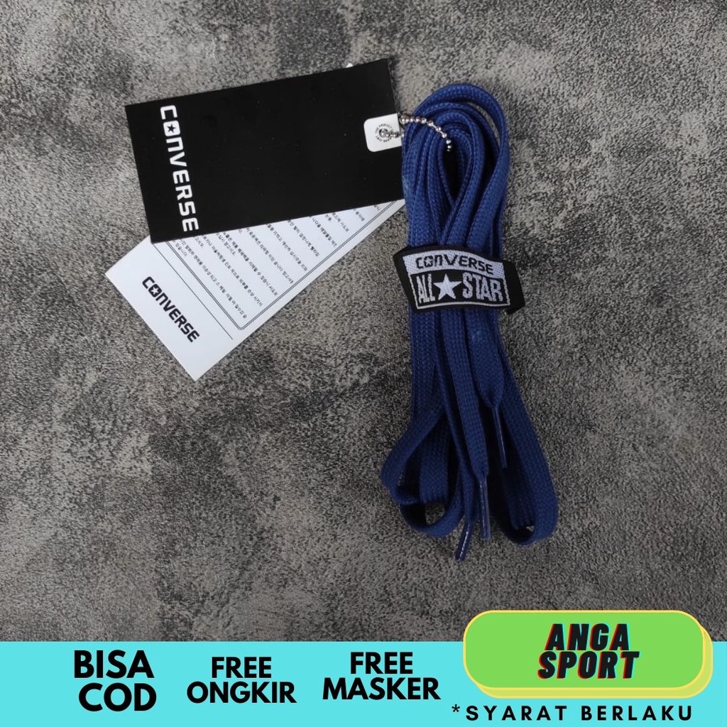 CONVERSE Dây Giày Thể Thao Đế Bằng Dài 110-120 CM Màu Xanh Lá 01
