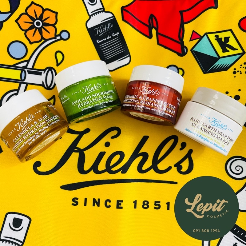 Mặt nạ Kiehl's mini size - Mask bơ - nghệ - cúc 14ml