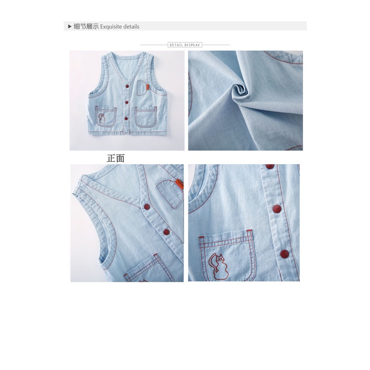 [Babycat Hàng Có Sẵn Hàng Có Sẵn Áo Vest Cotton Phong Cách Phương Tây Nhật Bản Hàn Quốc Thời Trang Xuân Thu Dành Cho Bé Trai 2022