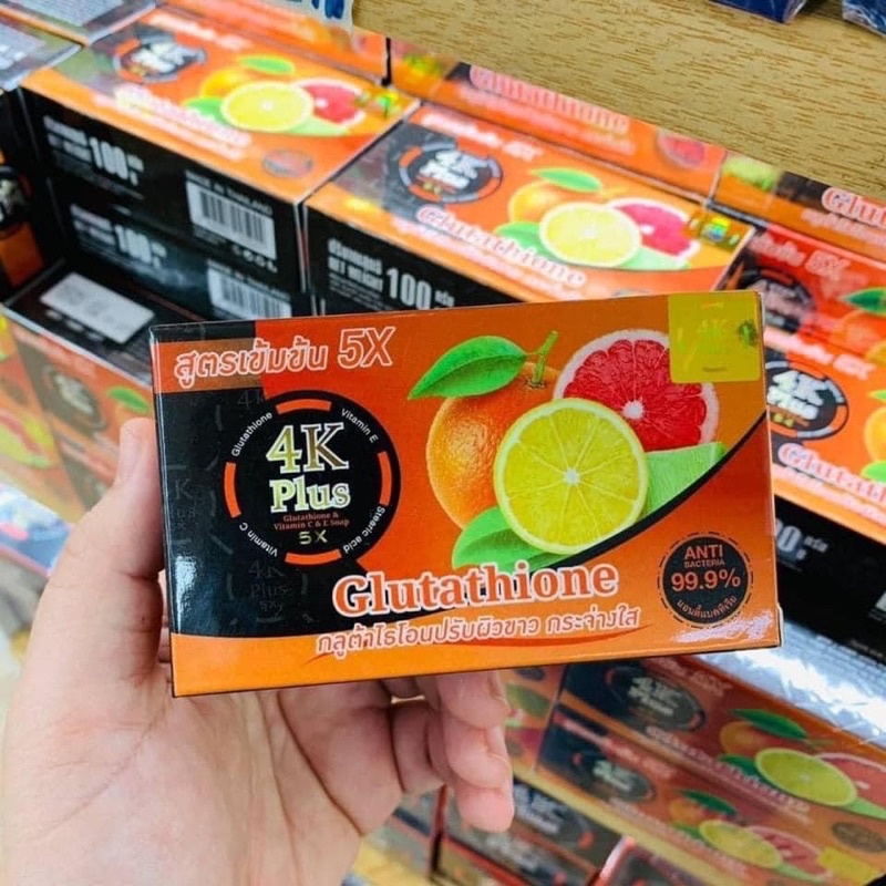 01 Xà Phòng 4K Plus 5x Dùng Cho Mặt 100gr Thái Lan Chính Hãng