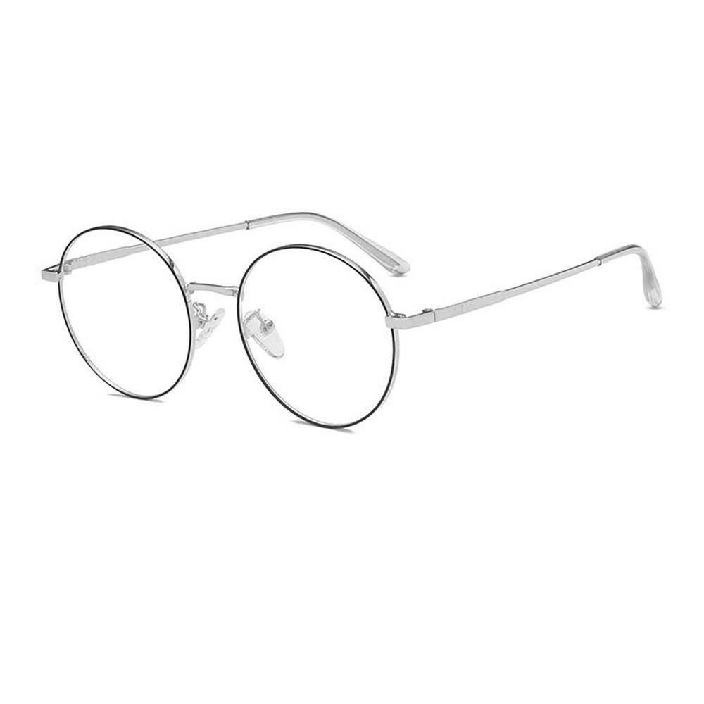 Mắt Kính Gọng Tròn Kim Loại Chống Bức Xạ Thời Trang Cho Nam Và Nữ