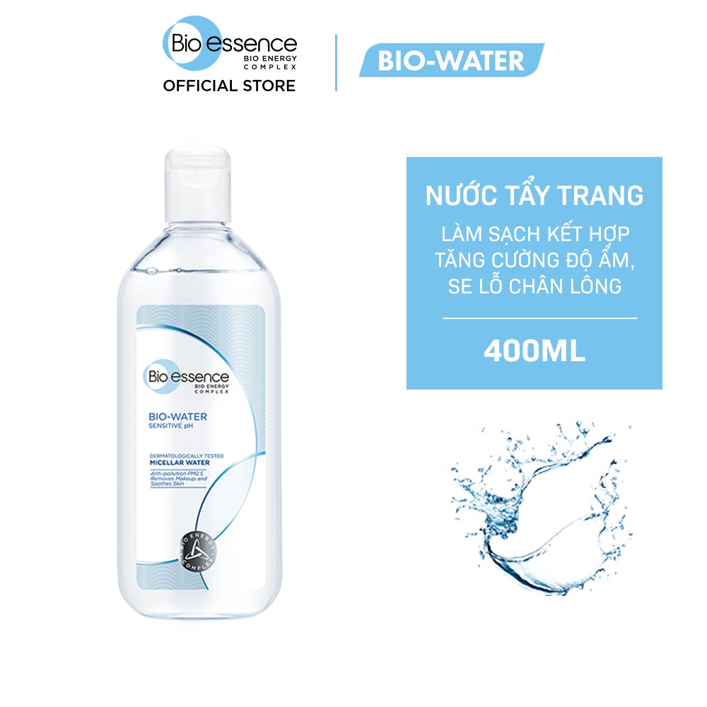 Hộp Quà Bio-essence Bio-Water Vitamin B5 (Nước Tẩy Trang 400ml + Tinh Chất Dưỡng 30ml + Kem Dưỡng Ẩm 50ml