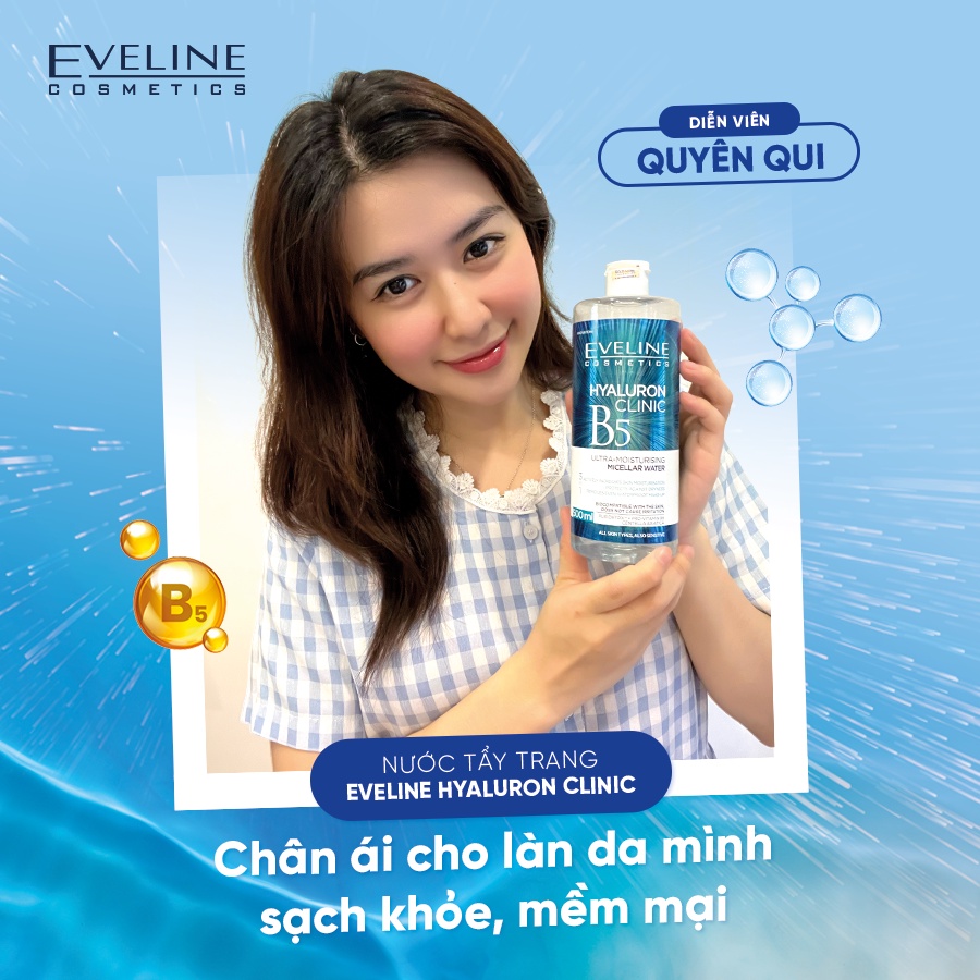 Nước tẩy trang Eveline Hyaluron Clinic B5 Puridetox