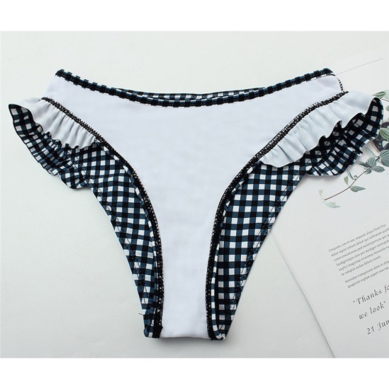 Bộ Bikini Hai Mảnh Họa Tiết Sọc Caro Có Mút Nâng Ngực Quyến Rũ Cho Nữ | BigBuy360 - bigbuy360.vn