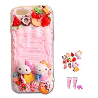 Ốp lưng keo kem mèo kitty cho các dòng điện thoại