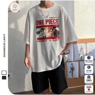 Áo thun nam nữ form rộng tay lỡ ONE PIECE Lavity, áo thun nam nữ unisex ATR56