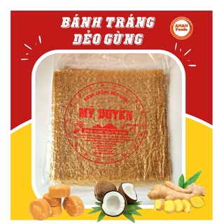 Bánh Tráng Dẻo Gừng Tây Ninh Phơi Sương Đặc Sản Gừng Mè Cốt Dừa Đường Thốt Nốt ANANFOODS DEOGUNG