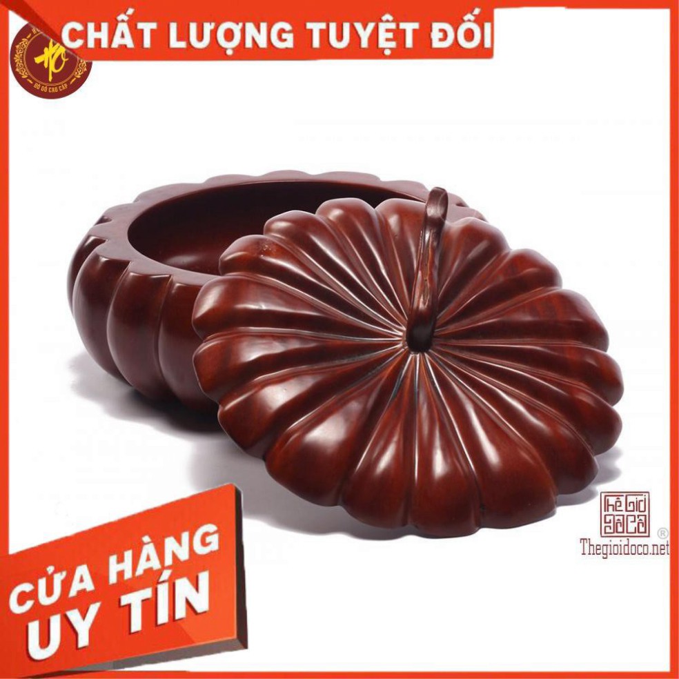 [ FREE SHIP ] KHAY ĐỰNG BÁNH KẸO QUẢ BÍ NGÔ - GỖ HƯƠNG ĐỤC TAY LIỀN KHỐI - ĐÚNG ẢNH ĐÚNG MẪU