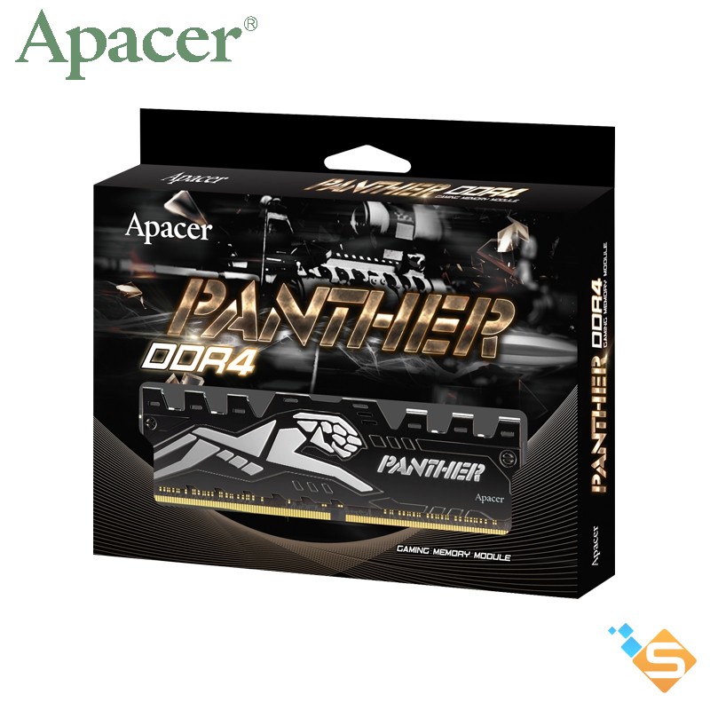 RAM PC DDR4 Apacer PANTHER 8GB Bus 2666MHz OC Golden w/HS Tản Nhiệt - Bảo Hành Chính Hãng 3 Năm