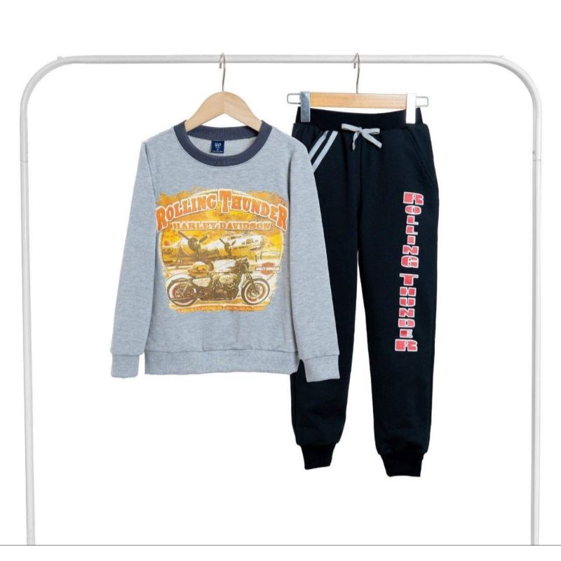 Bộ Nỉ Da Cá Bé Trai Size Đại 25-55kg Hàng Xuất Dư