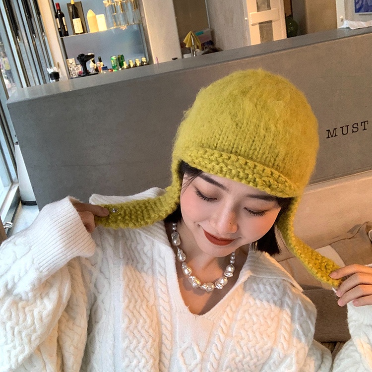 Mũ đan dệt MG STUDIO vải Mohair thời trang