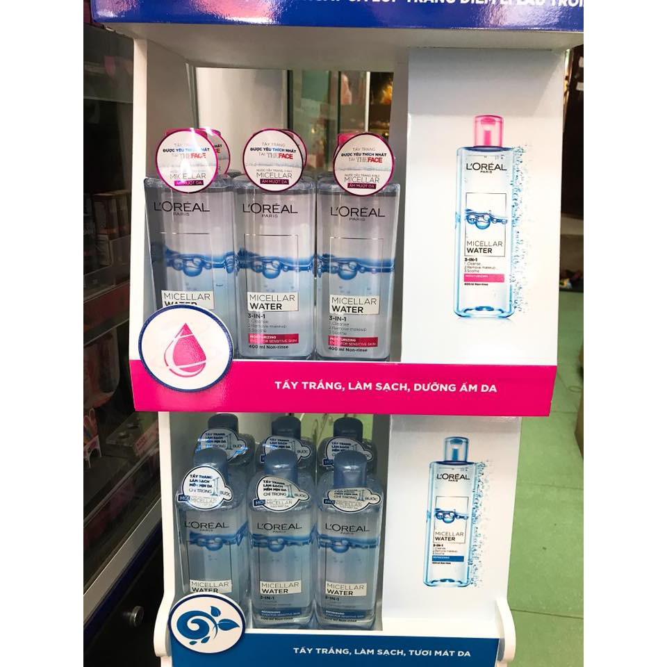 (400ml) Nước Tẩy Trang L'Oreal Paris Micellar Water Chính Hãng Công Ty | BigBuy360 - bigbuy360.vn