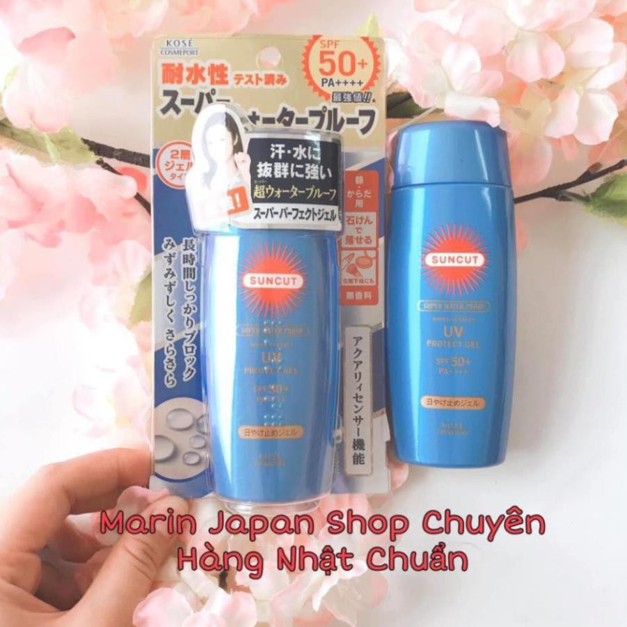 Kem chống nắng dạng xịt và dạng gel Kose Suncut Essence In UV Protect Spray SPF50+/PA++++