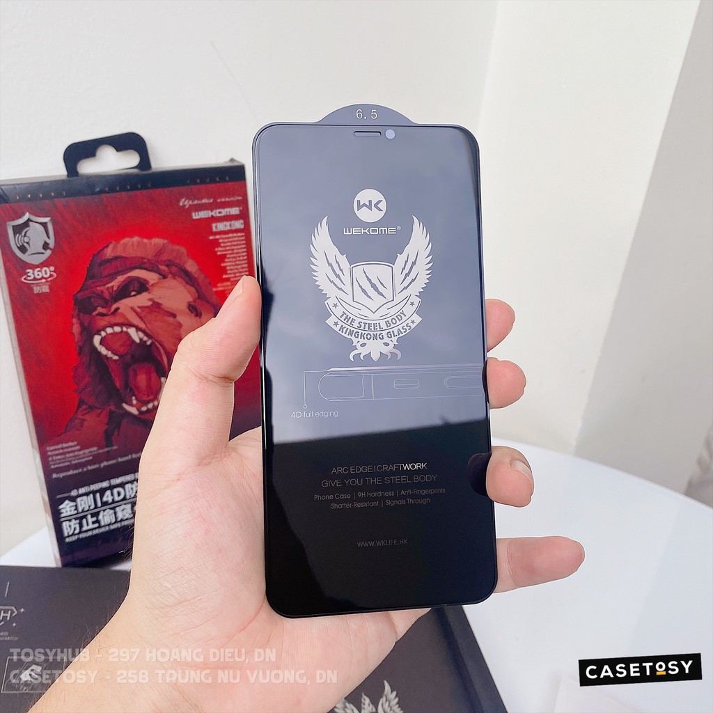 Kính cường lực chống nhìn trộm iphone 15 pro max 13 11 promax 12 promax 7 8 plus 13 xr x xs max kingkong wk 4d không hộp