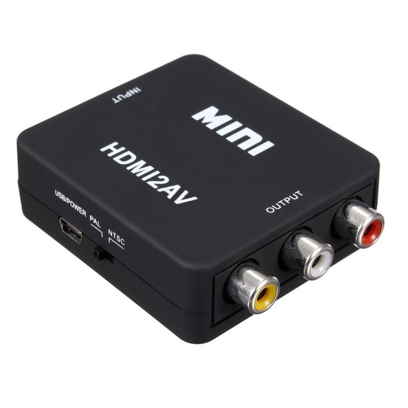 Đầu chuyển cổng HDMI sang AV mini kèm dây cáp và phụ kiện